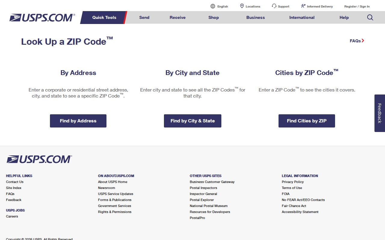 Romulus ZIP code USPS address lookup